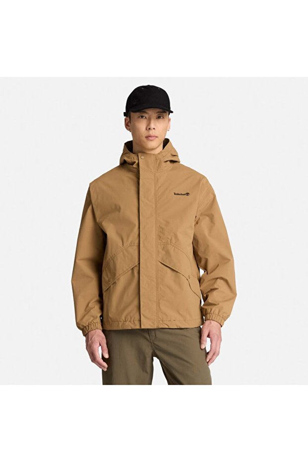 Weatherline Waterproof Shell Jacket Men's Light Brown Jacket