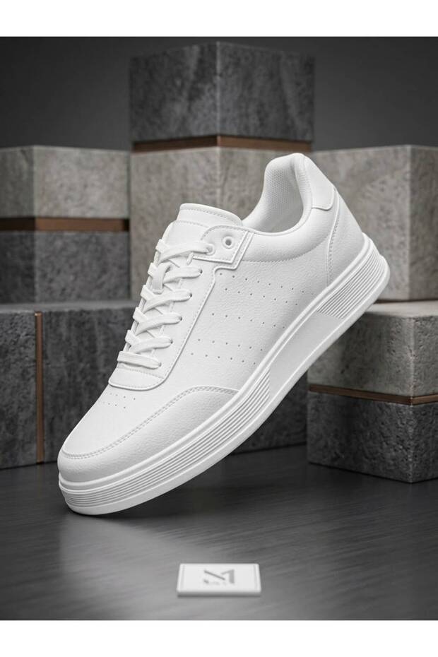 White Daily Men's Orthopedic Sneaker Shoes -110