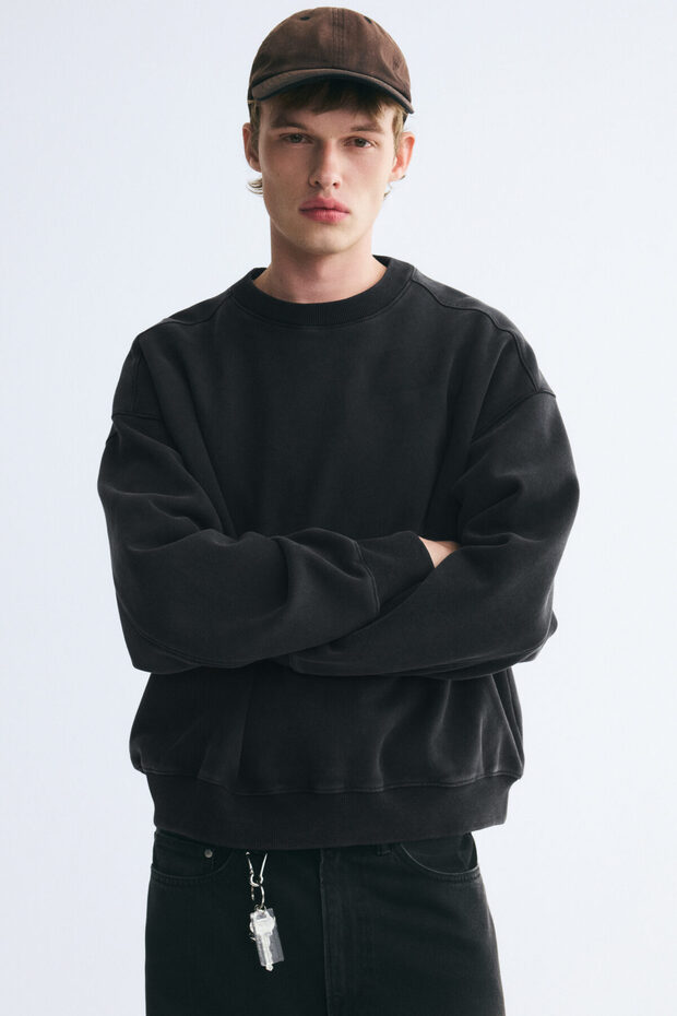 Pamuklu Sweatshirt Oversized Fit