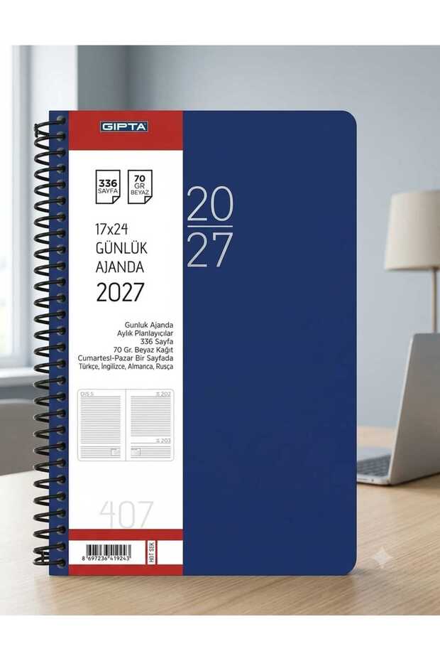 2027 Agenda Spiral Bound 17X24 Daily Planner 407-Sek