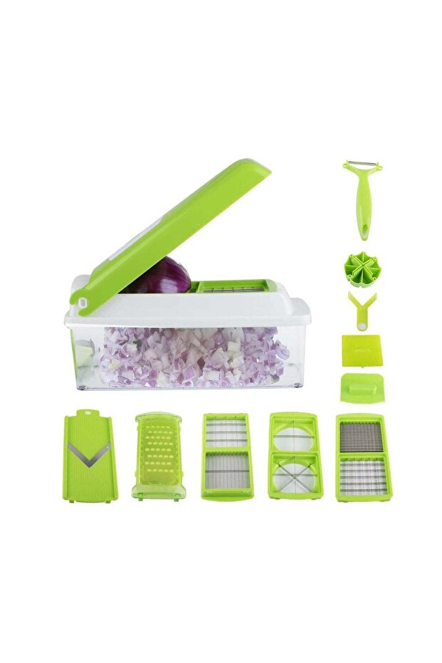 11Pcs Multifunctional Vegetable Dicer Slicer Cutter Chopper Set