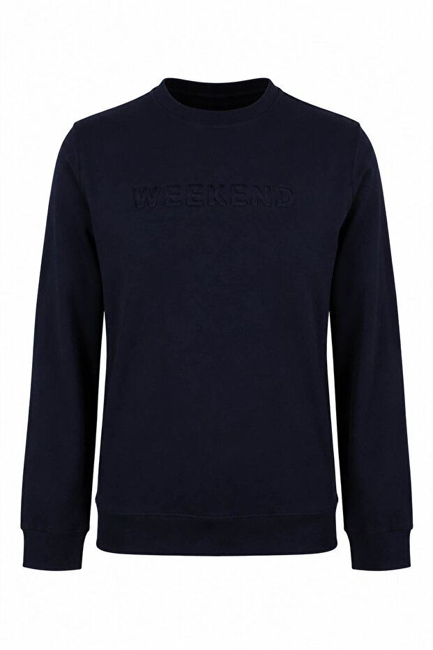 Weekend Gofre Navy Blue Men's Sweatshirt 2003