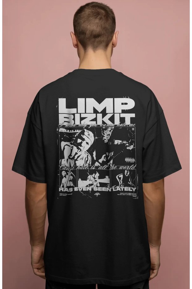 Limp Bizkit Rock Metal Music Band Printed Unisex Oversize Premium T-Shirt
