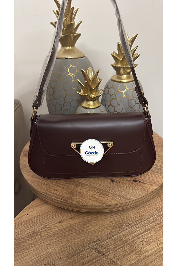 Pr Gold Chain Detailed Women's Hand Shoulder Bag