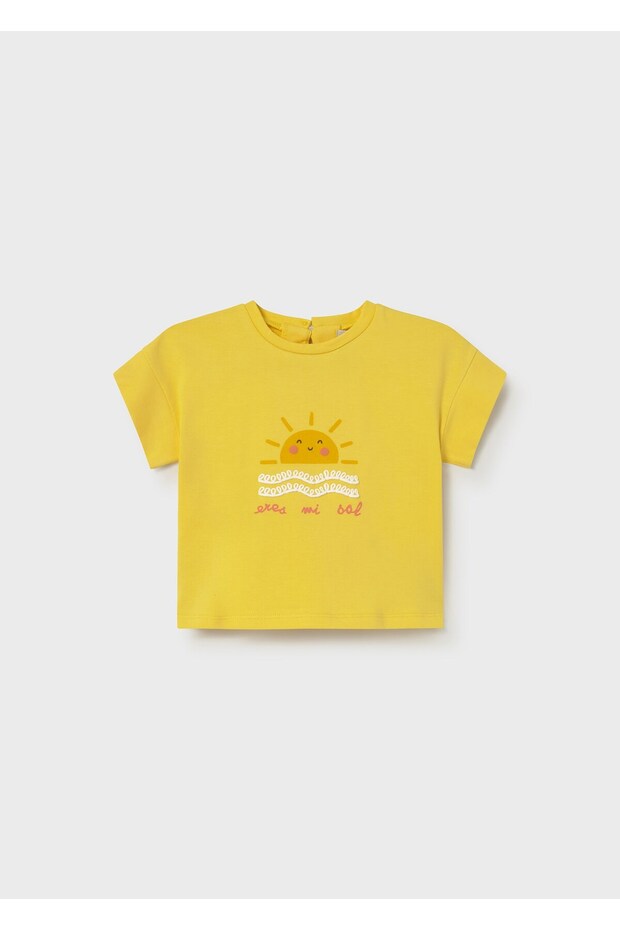 Baby Girl Printed Tshirt Yellow