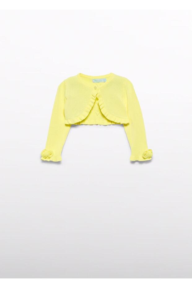 Mayoral Abel Lula Baby Girl Olive Bolero Yellow