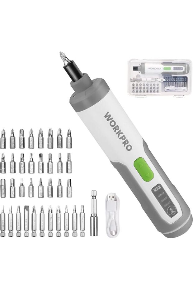 3.6 V Electric Screwdriver Set, Cordless Screwdriver with 35 Bits
