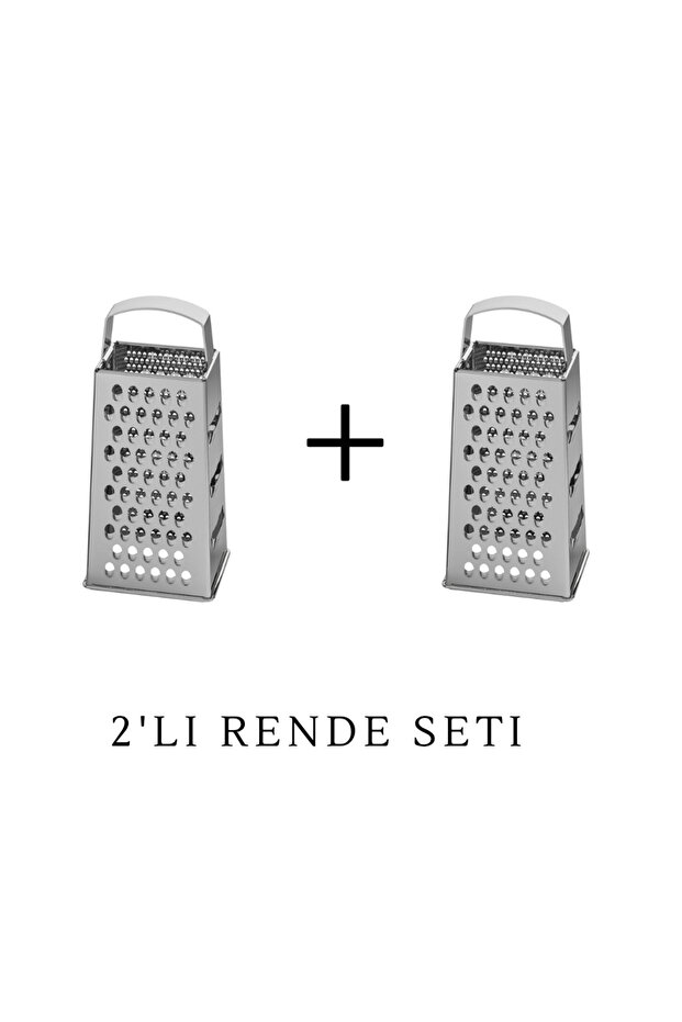 Set of 2 Idealisk Graters, Stainless Steel, 12X10 cm