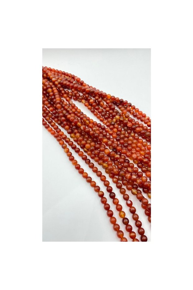 Carnelian Agate 8mm Natural Stone