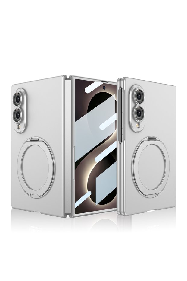 Galaxy Z Fold 8 Compatible Case with Magsafe, Camera Protection and Ring - Silver - T43657