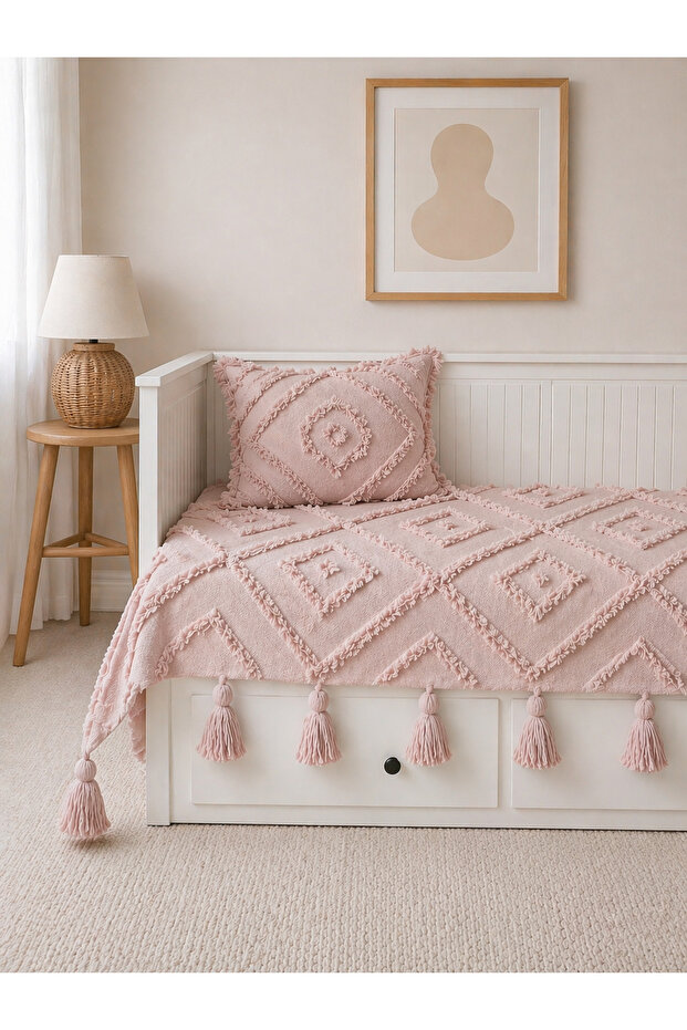 Cotton Tufted Hemnes Divan Cover 130X250 cm