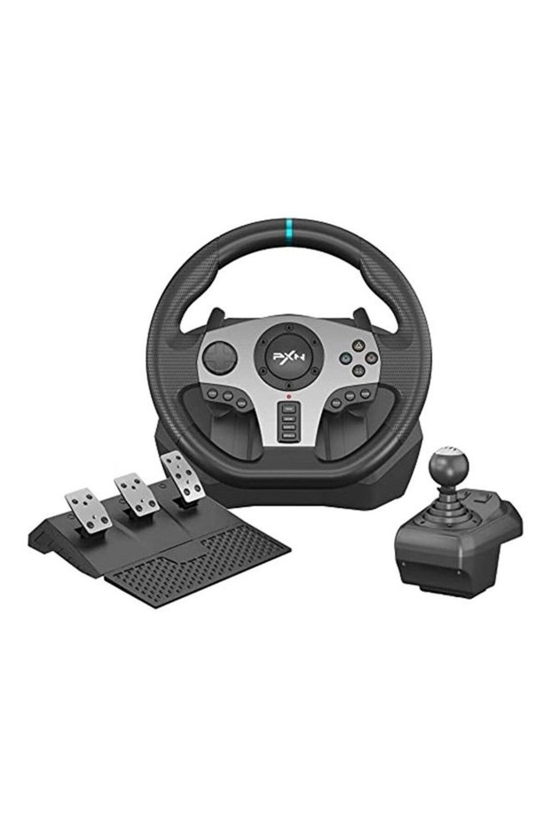 V9 Racing Wheel Steering Wheel Driving Wheel 270°/ 900° PS4 Steering Wheel Dual-Motor Feedback Driving with Pedals and Shifter game racing wheel for PS4 PC Xbox One Xbox Series S/X Nintendo Sw