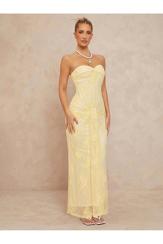 Rochie maxi, galbenă - M
