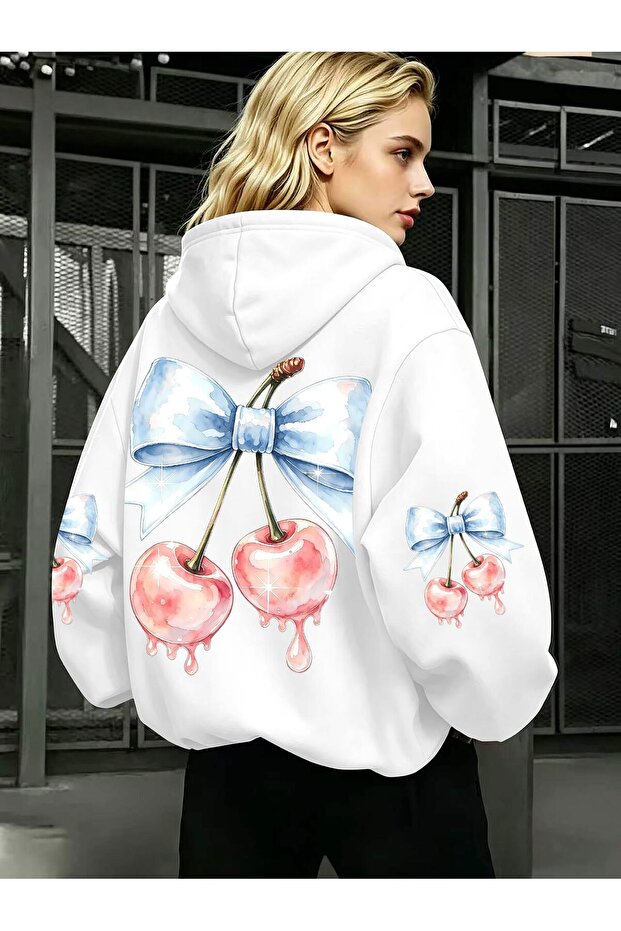 Unisex Sleeve Printed Hooded Kangaroo Pocket Comfortable Fit Regular Cut Sweatshirt