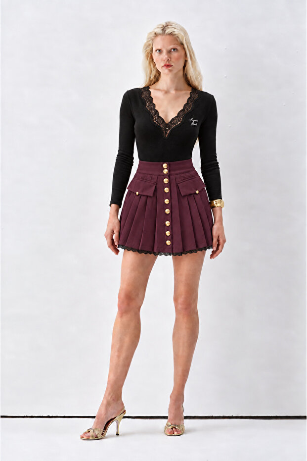Ss6203 Pleated Skirt