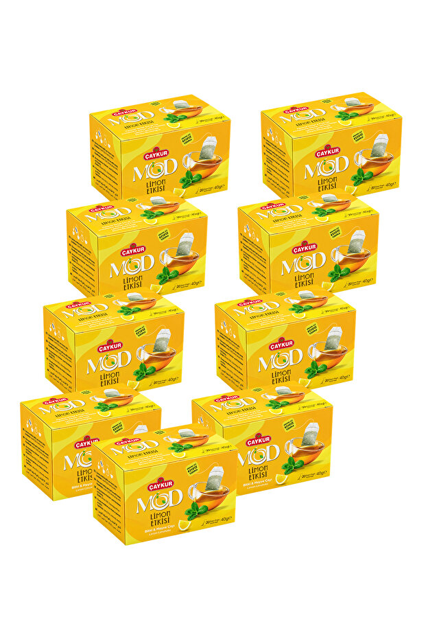 Mod Lemon Effect Cup of Tea Bags 2X20 40Gr. Nine-Pack