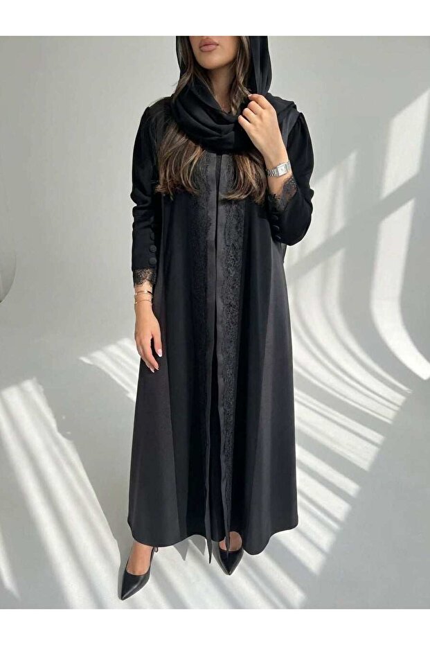 MWT1491 عباية مع تدخيلة كلفة