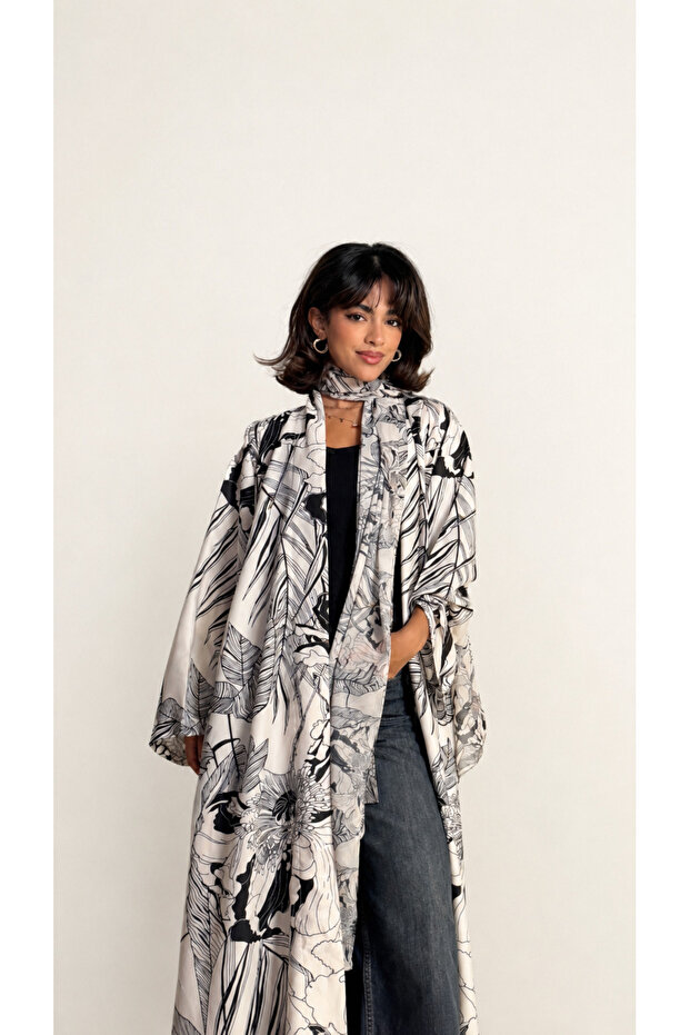 MW2208 - عباية طباعة | Printed Abaya