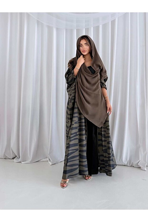 MWT2135 - عباية طباعة- Printed Abaya