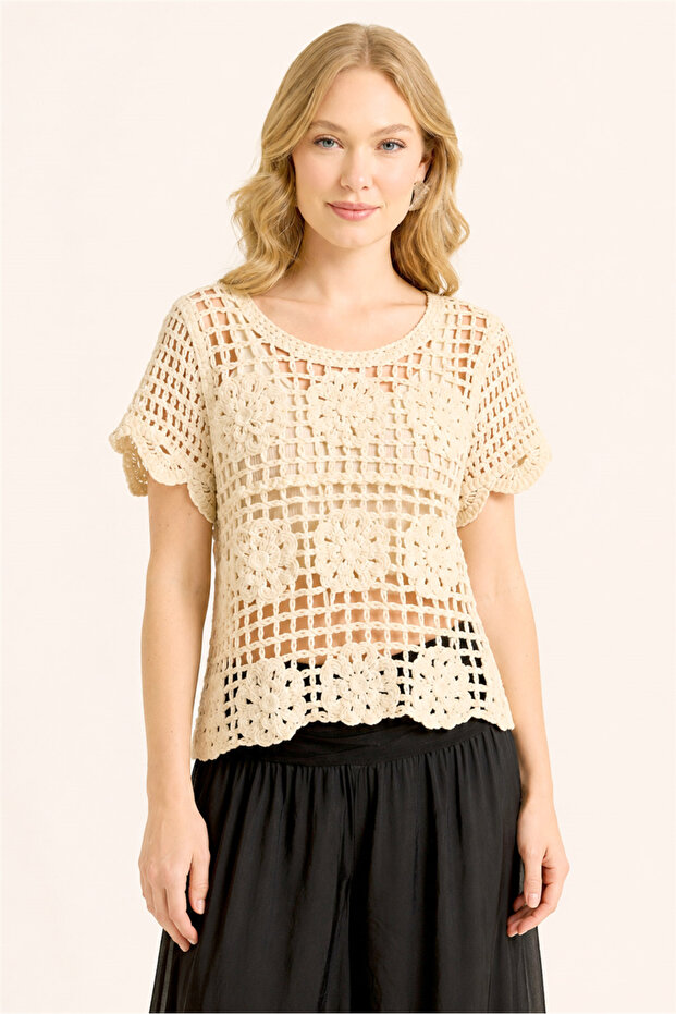 Lattice Woven Blouse
