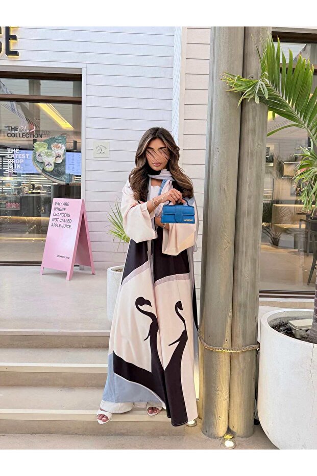 MWT1144 - عباية طباعة | Printed Abaya