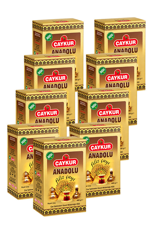 Anadolu Filiz Tea Gift Pack 400Gr. Cardboard Box) Nine-Pack