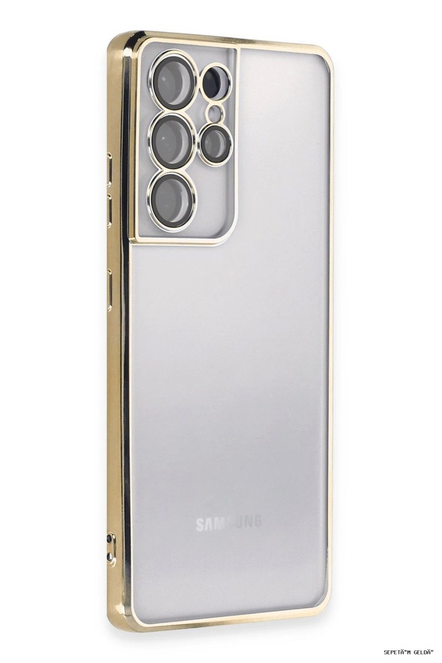 Spt-Gld Newface Galaxy S21 Ultra Case with Lens Silicone (160313) - Gold