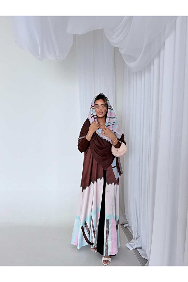 Mwt5167 - Abaya Printed Silk Fabric Blsd