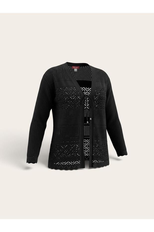 Tied-Back Mother Cardigan
