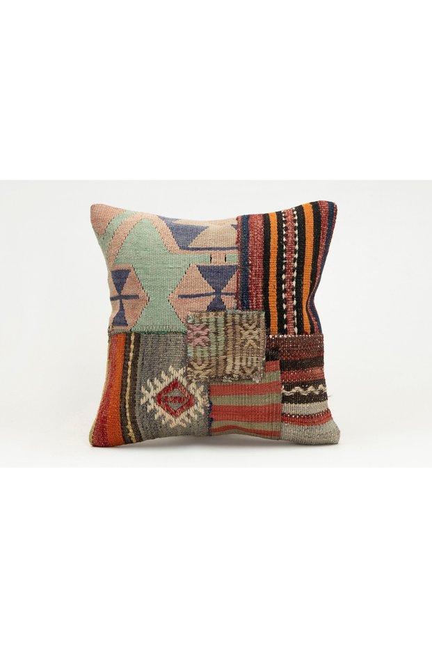 Handmade Old Kilim Rug Vintage Made in the 1930S, 1940S, 40X40 cm
