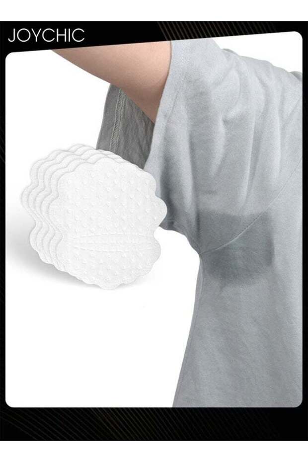 50 Piece Summer Underarm Sweat Patch Disposable Nonwoven Anti-Sweat Comfortable and Relaxing Soft and Breathable Invisible Design Unisex White