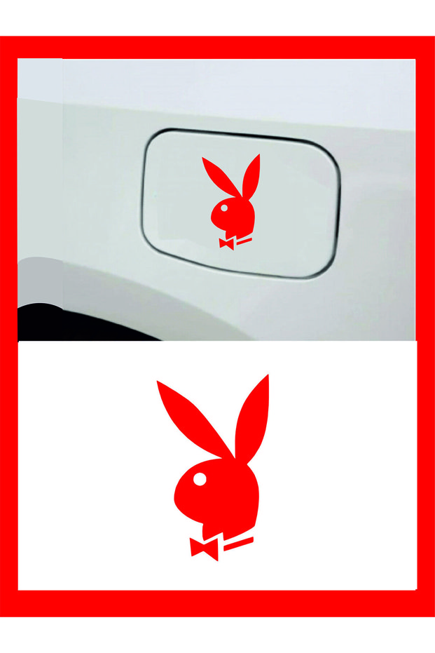 Playboy Design Auto custom new sticker Red 9*15Cm