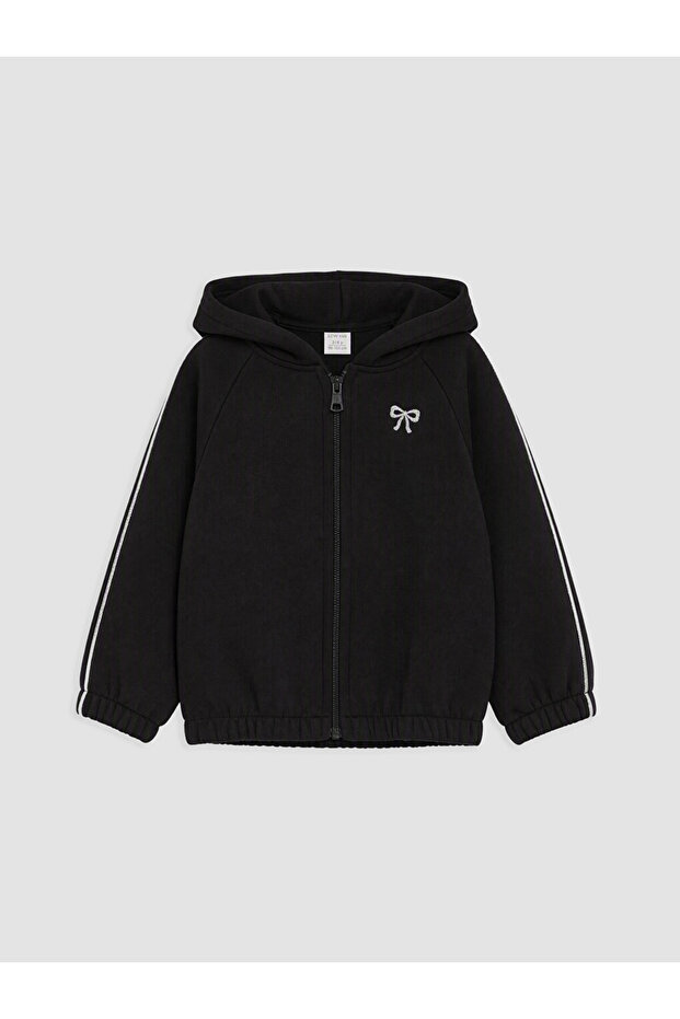 Embroidered Girls' Thick Zipper Sweatshirt from Uzg Store for Style Enthusiasts