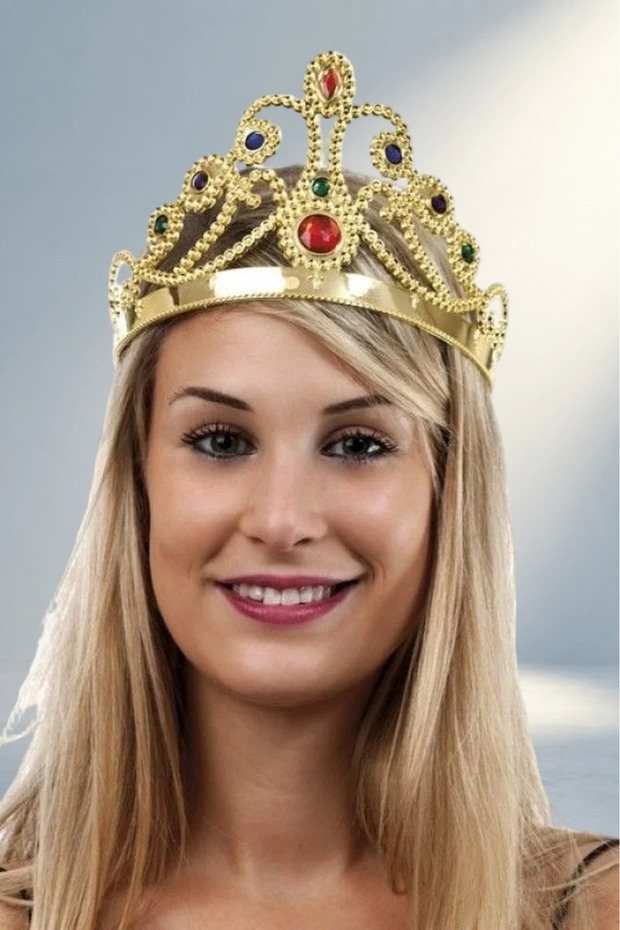 Fun Gold Color Princess Crown for Party Celebrations