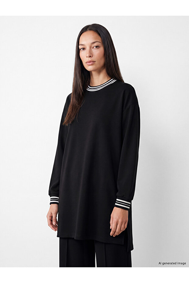 Oversize Soft Touch Women's Sweatshirt Tunic