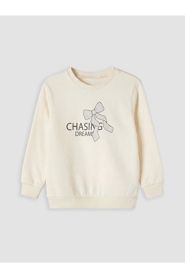 Lc Waikiki Printed Thick Sweatshirt for Girls