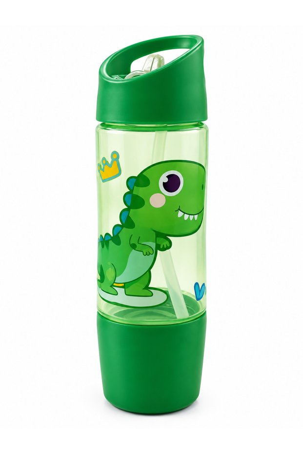Recipient școlar pentru lichide DINO VERDE