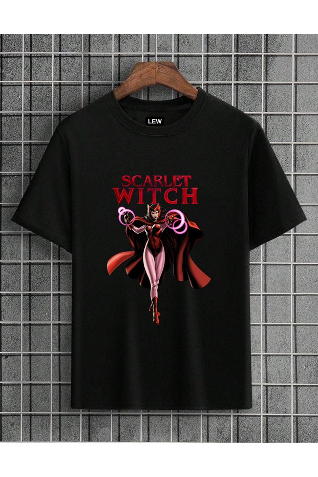 Scarlet Witch Superhero Design Premium Printed Cotton T-Shirt