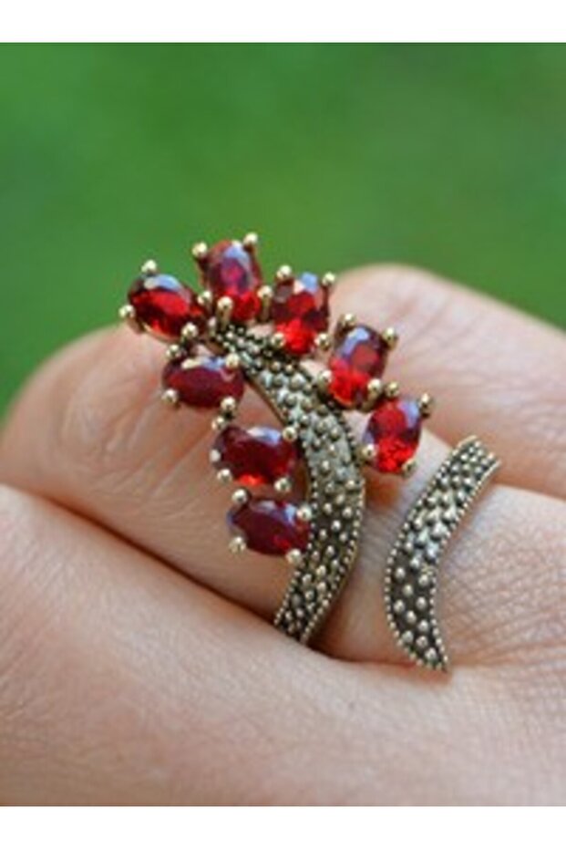 Yakut Stone Ring - Red -