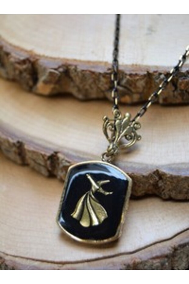 Semazen Figurated Handmade Necklace - Black -