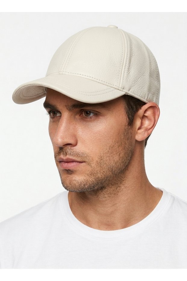 Genuine Leather Unisex Baseball Cap - Handcrafted Premium Leather Hat