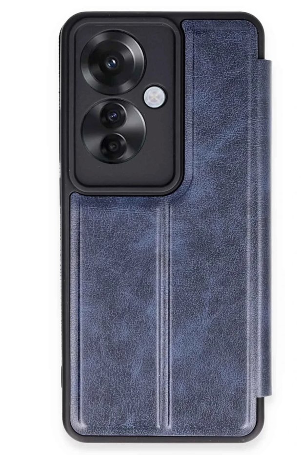 Oppo Reno 11F Compatible Case Flip Cover - Navy Blue