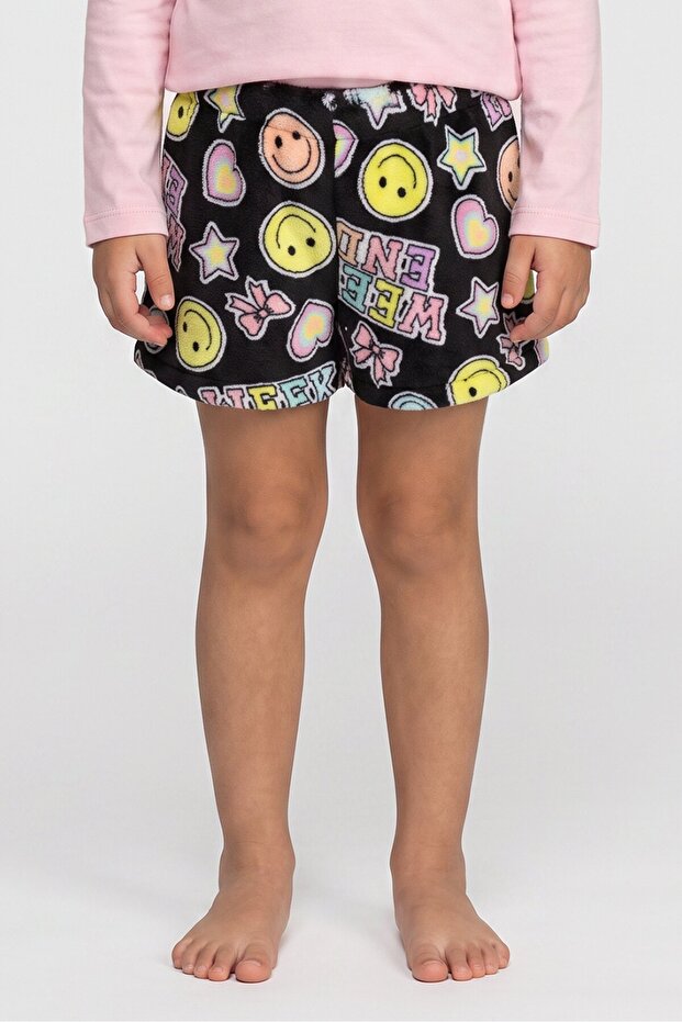 Kids Girl Graphic Pyjama Short, Multicolor