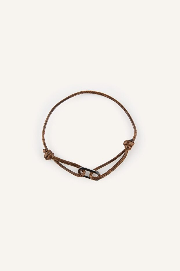 Men's Red String Steel Bracelet I0523Axns