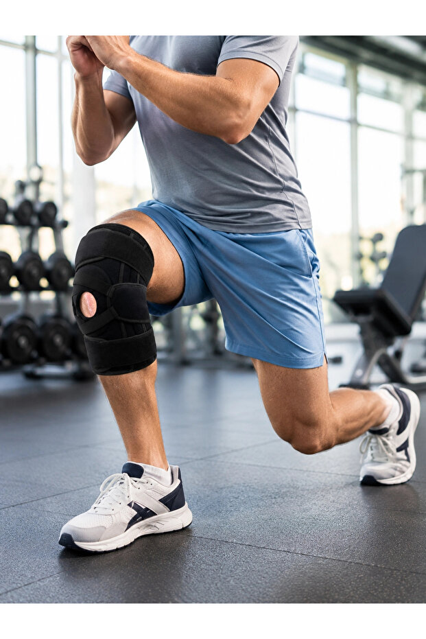 Silicone Patella Support Knee Brace Breathable Adjustable Velcro Ligament Support