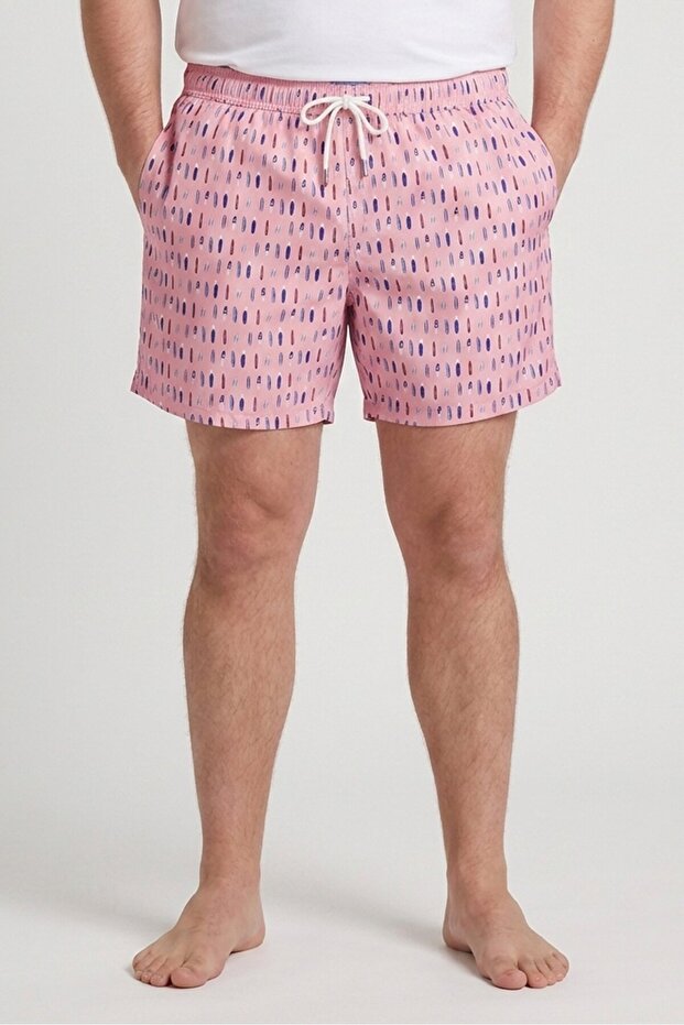 Men Allover Print Board Shorts, Multicolor