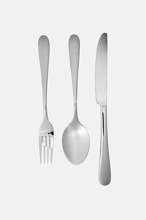3 Piece Spoon And Fork With Knife Dinner Set