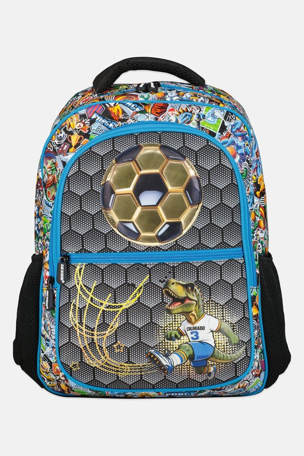 Kids Boy Graphic Print Backpack, Multicolor