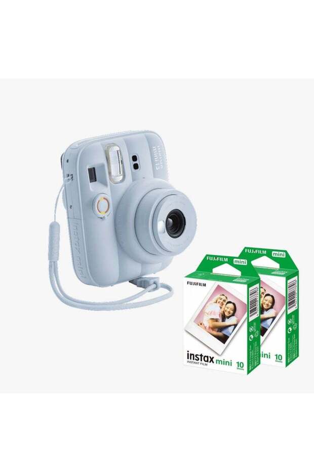 Instax Mini 13 Camera Portable Photo Camera Frost Blue with 20 Pack Film
