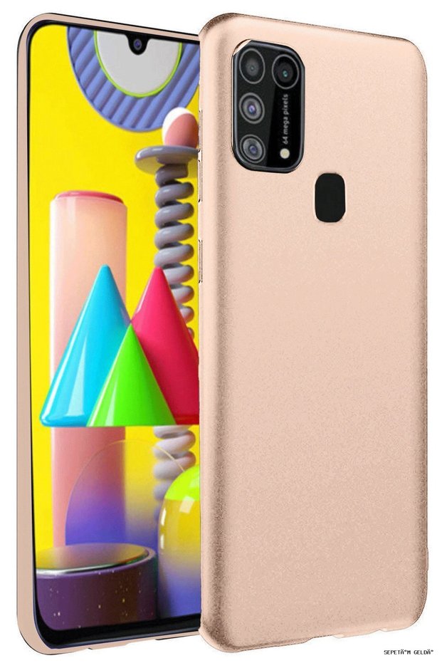 Spt-Gld Newface Galaxy M31 Case Nano Velvet Silicone (114431) - Powder